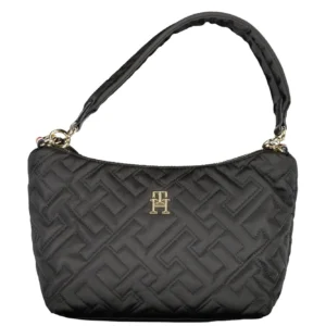 Tommy Hilfiger Black Polyurethane Women Handbag