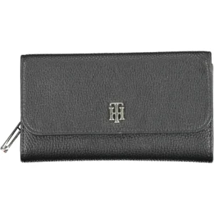 Tommy Hilfiger Black Polyurethane Women Wallet