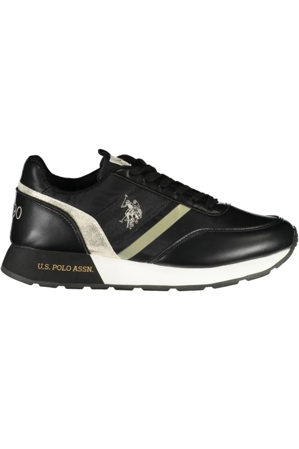 U.S. POLO ASSN. Women's Black Polyester Women Sneaker