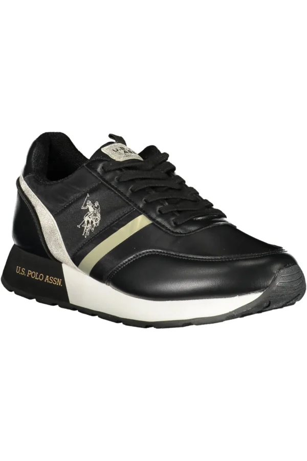 U.S. POLO ASSN. Women's Black Polyester Women Sneaker