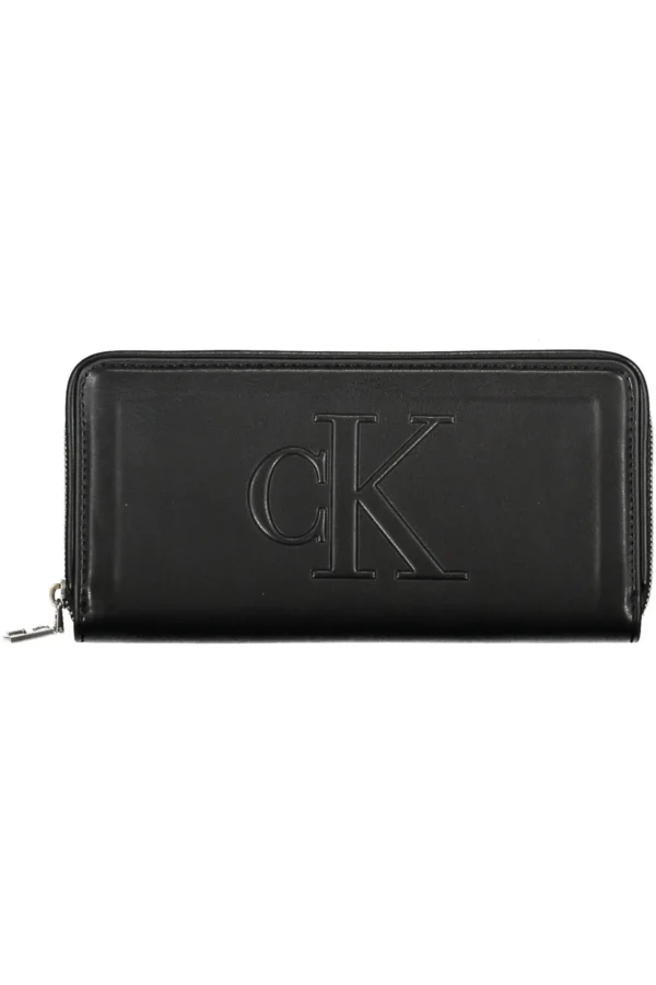 Calvin Klein Black Polyurethane Women Wallet