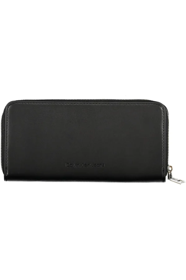 Calvin Klein Black Polyurethane Women Wallet