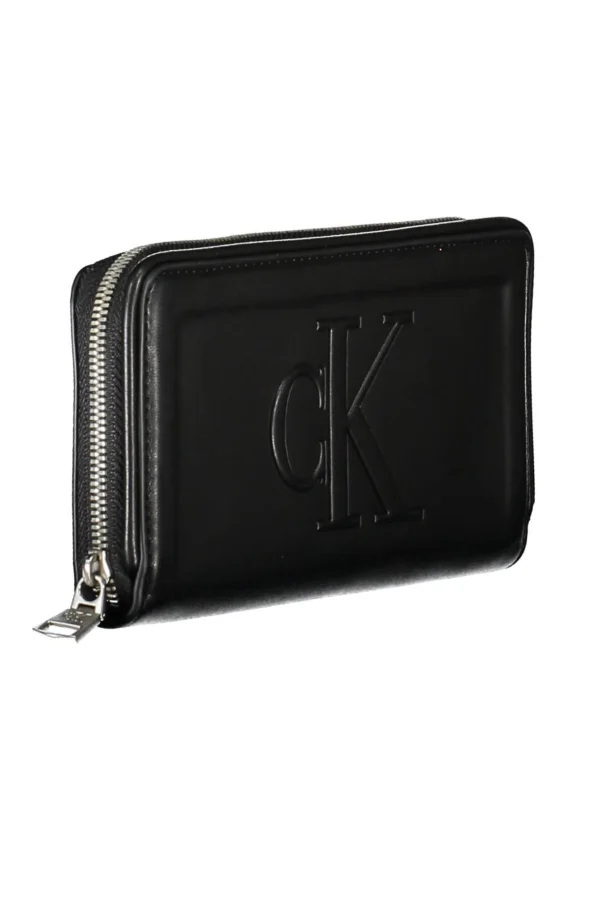 Calvin Klein Black Polyurethane Women Wallet