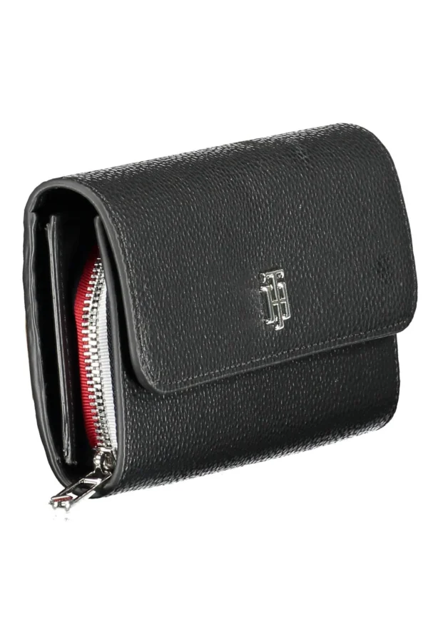 Tommy Hilfiger Black Polyurethane Women Wallet