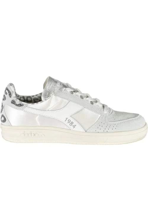 Diadora Women's White Fabric Women Sneaker
