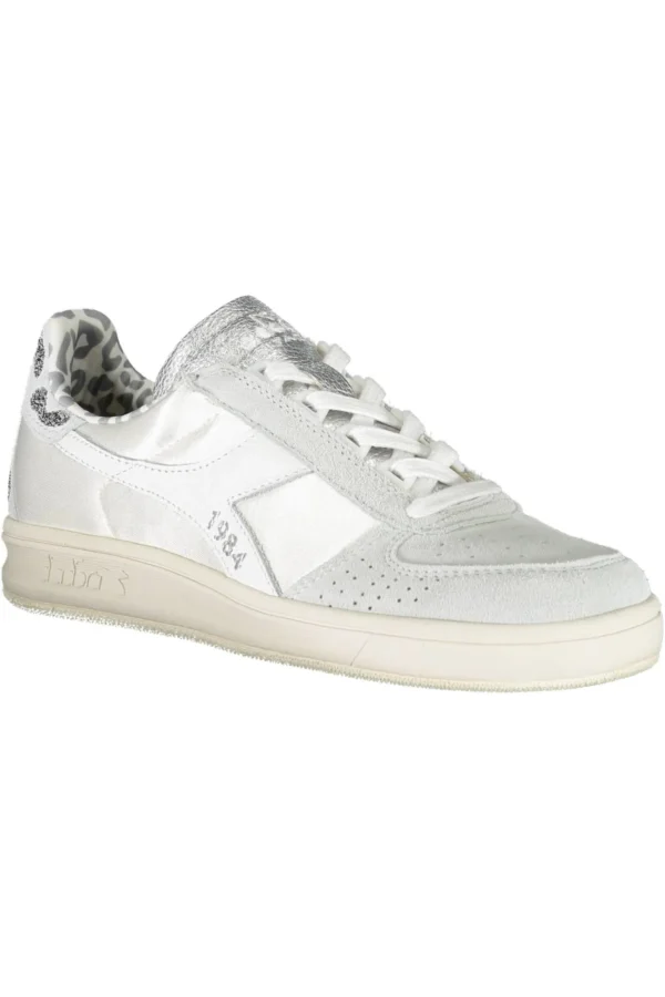 Diadora Women's White Fabric Women Sneaker