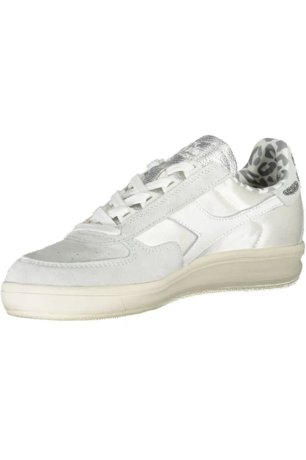Diadora Women's White Fabric Women Sneaker