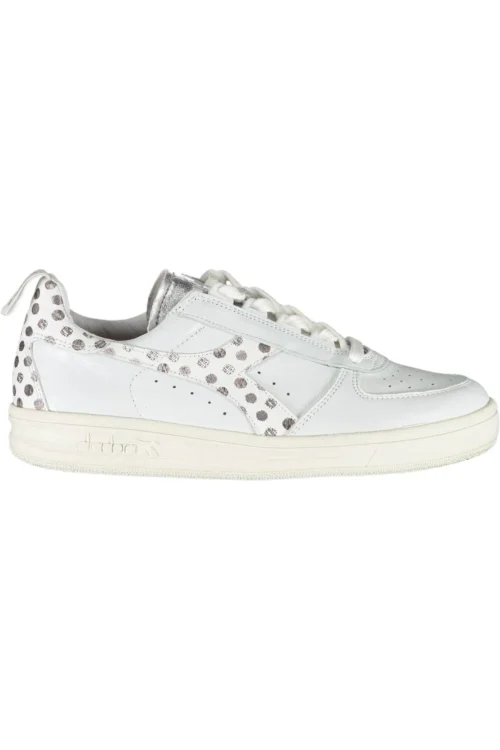 Diadora Women's White Leather Women Sneaker