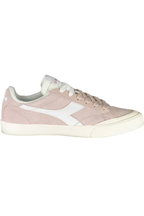 Diadora Women's Pink Leather Women Sneaker