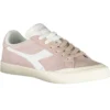 Diadora Women's Pink Leather Women Sneaker