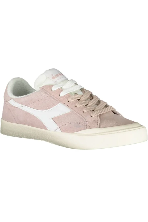 Diadora Women's Pink Leather Women Sneaker
