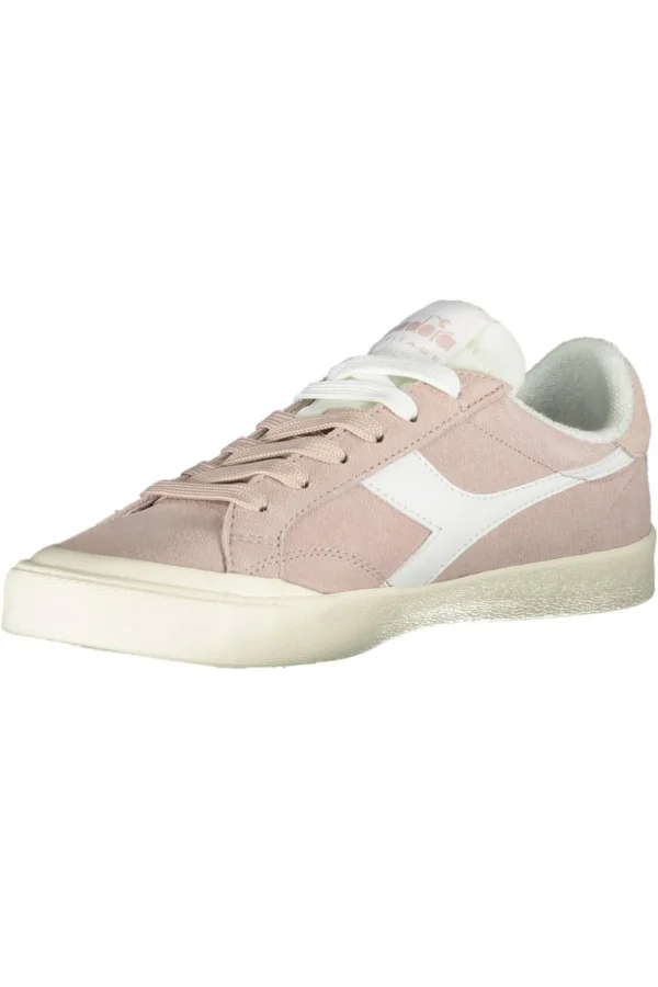 Diadora Women's Pink Leather Women Sneaker