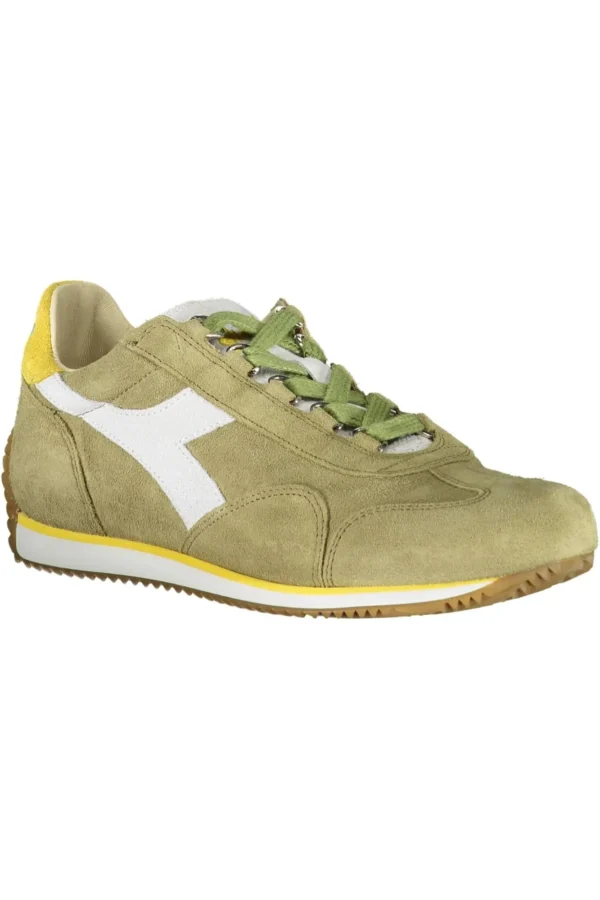 Diadora Women's Green Fabric Women Sneaker