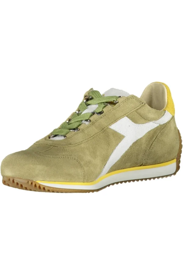 Diadora Women's Green Fabric Women Sneaker