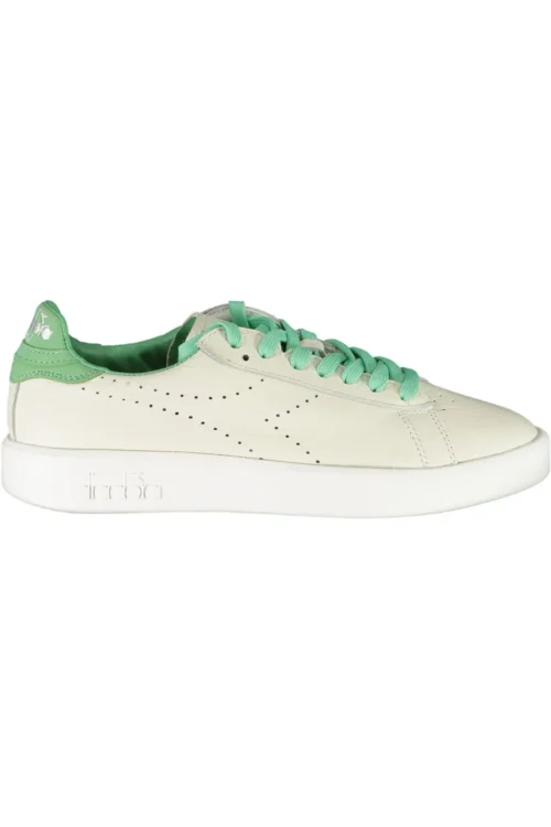 Diadora Women's White Fabric Women Sneaker