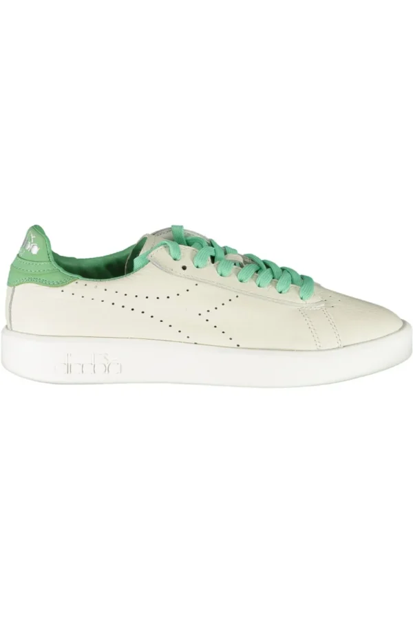 Diadora Women's White Fabric Women Sneaker