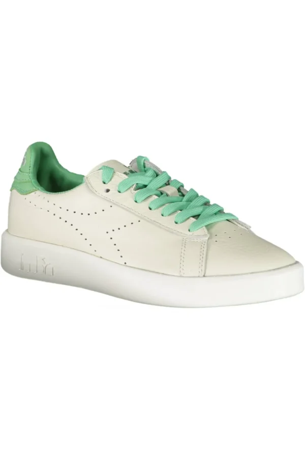 Diadora Women's White Fabric Women Sneaker