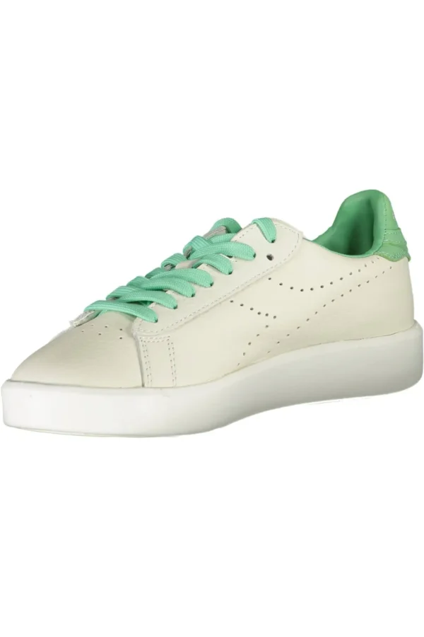 Diadora Women's White Fabric Women Sneaker