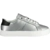 Calvin Klein Women's Silver Cotton Women Sneaker