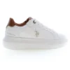 U.S. POLO ASSN. Women's White Polyester Women Sneaker