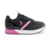 U.S. POLO ASSN. Women's Black Polyester Women Sneaker