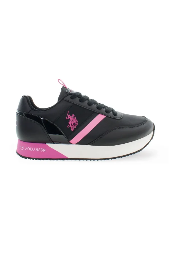 U.S. POLO ASSN. Women's Black Polyester Women Sneaker