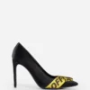 Off-White Women's Black Leather Women Pump