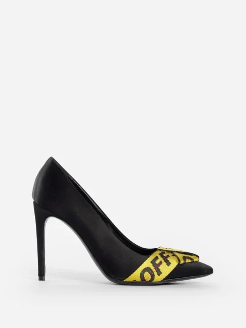 Off-White Women's Black Leather Women Pump