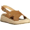 U.S. POLO ASSN. Women's Brown Eco Leather Women Sandal