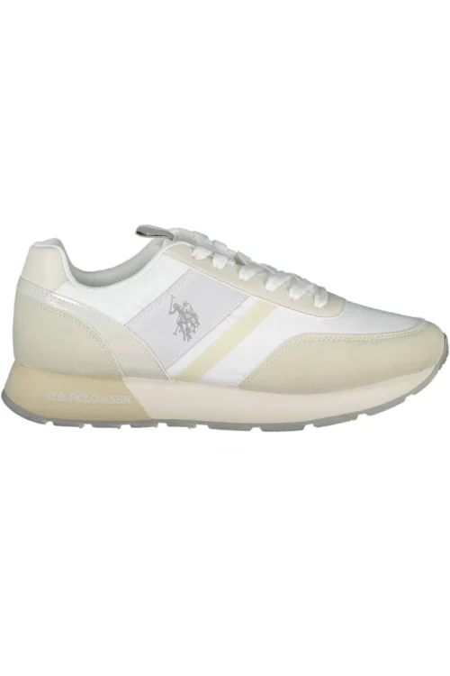U.S. POLO ASSN. Women's White Polyethylene Women Sneaker