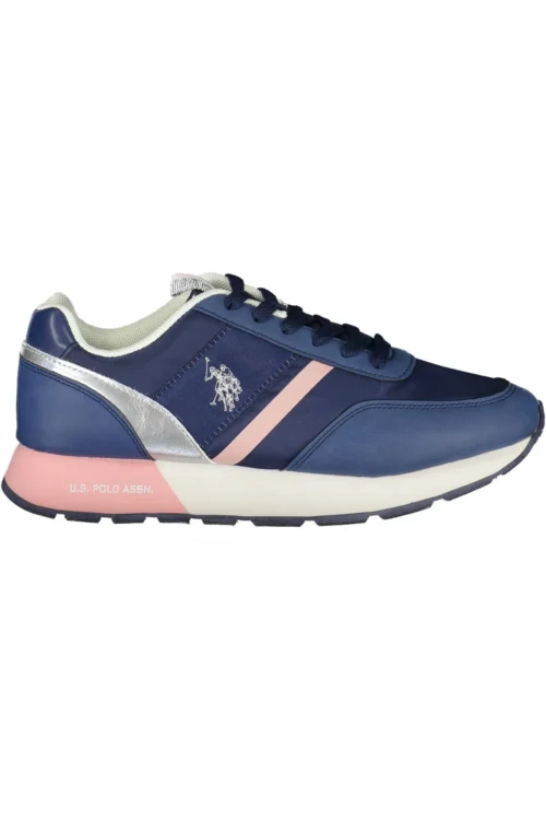U.S. POLO ASSN. Women's Blue Polyethylene Women Sneaker