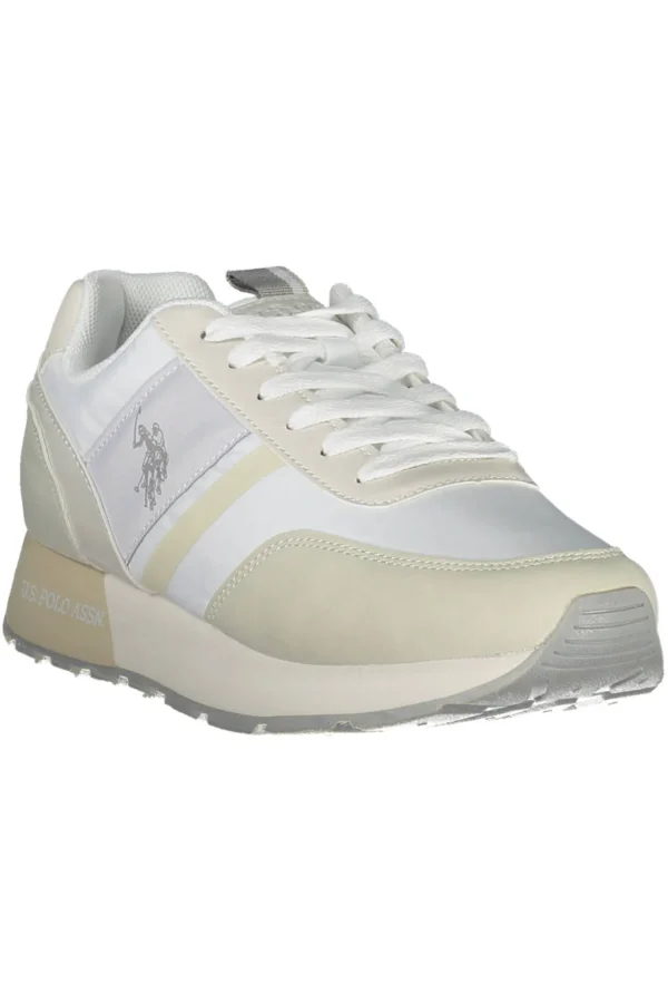 U.S. POLO ASSN. Women's White Polyethylene Women Sneaker