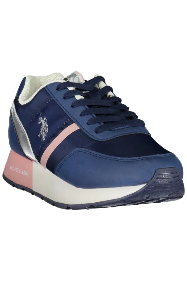 U.S. POLO ASSN. Women's Blue Polyethylene Women Sneaker