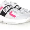 Dsquared² Women's Chic White Lace-Up Leather Sneakers