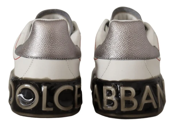 Dolce & Gabbana Women's Elegant White Leather Sneakers