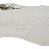 Dolce & Gabbana Women's Elegant White Gold Portofino Sneakers