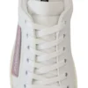Dolce & Gabbana Women's Chic White Pink Leather Low-Top Sneakers