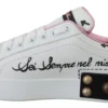 Dolce & Gabbana Women's Queen Crown Chic Leather Sneakers