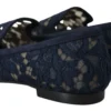Dolce & Gabbana Women's Elegant Blue Loafers Flats - Summer Chic