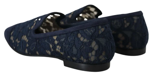 Dolce & Gabbana Women's Elegant Blue Loafers Flats - Summer Chic