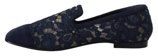 Dolce & Gabbana Women's Elegant Blue Loafers Flats - Summer Chic