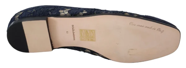 Dolce & Gabbana Women's Elegant Blue Loafers Flats - Summer Chic