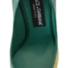 Dolce & Gabbana Women's Emerald Elegance Leather Heels Pumps
