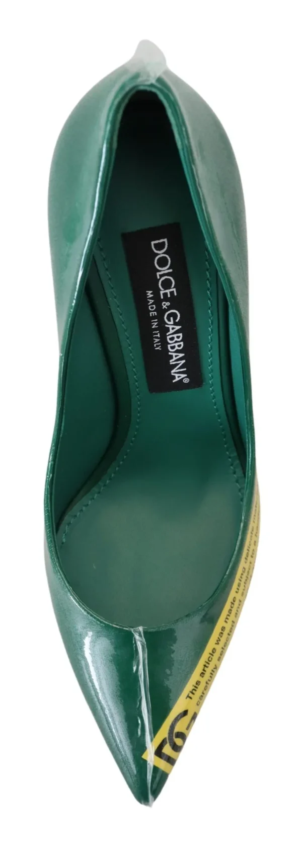 Dolce & Gabbana Women's Emerald Elegance Leather Heels Pumps