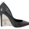 Dolce & Gabbana Women's Elegant Black Gold Detail Heels Pumps