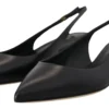 Dolce & Gabbana Women's Elegant Black Leather Slingback Pumps