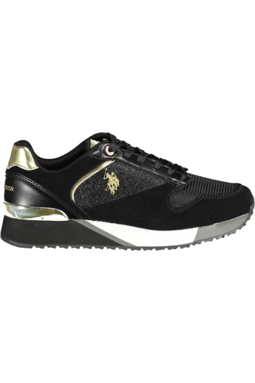 U.S. POLO ASSN. Women's Black Eco Suede Women Sneaker