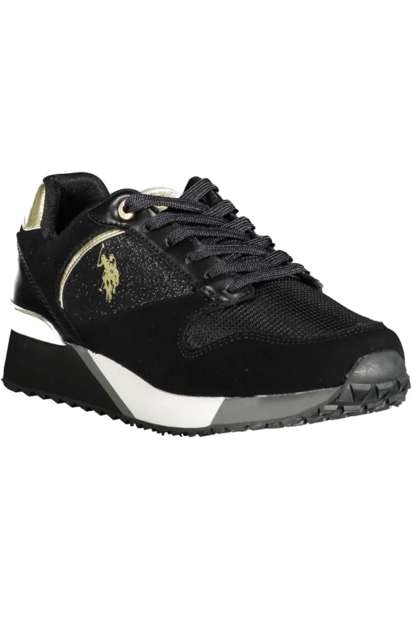 U.S. POLO ASSN. Women's Black Eco Suede Women Sneaker