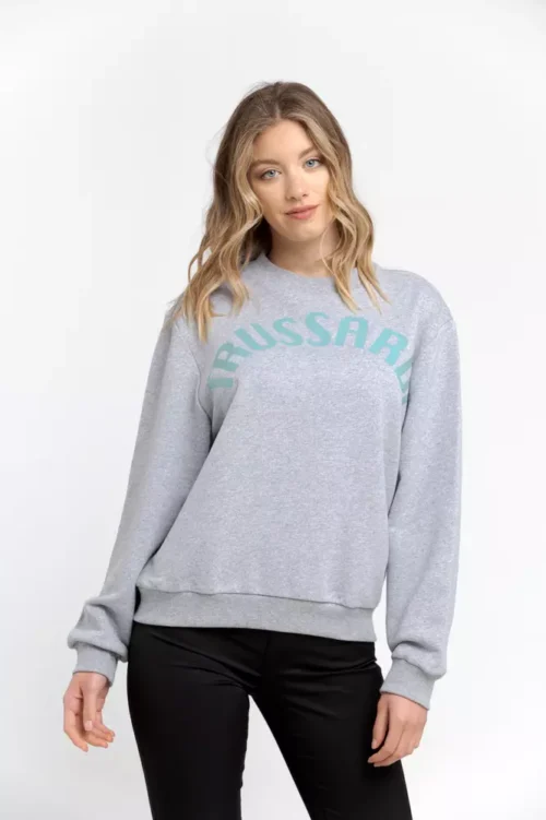 Trussardi Women's Gray Cotton Women Sweater