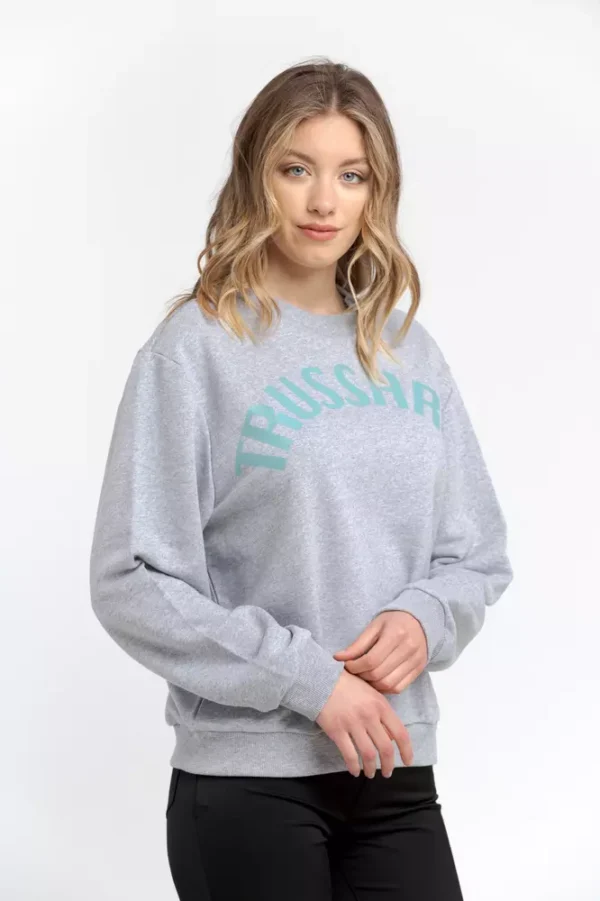 Trussardi Women's Gray Cotton Women Sweater